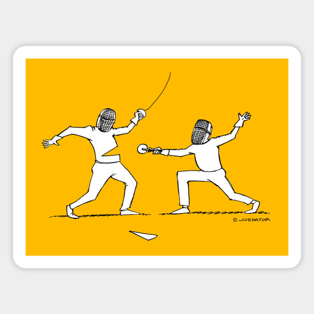 Pizza Fencing Magnet by Joedator